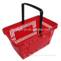 All Plastic Material Shopping Bakset with Single Handle Plastic Shopping Basket